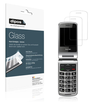 2x Screen Protector for Beafon SL605 matte Flexible Glass 9H dipos