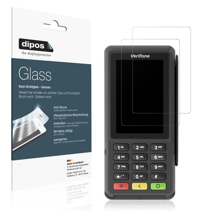 2x Screen Protector for Adyen P400 Plus matte Flexible Glass 9H dipos