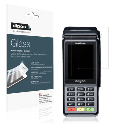 2x Screen Protector for Adyen V400c Plus matte Flexible Glass 9H dipos