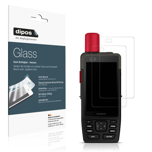 2x Screen Protector for Garmin GPSMAP H1i Plus matte Flexible Glass 9H dipos
