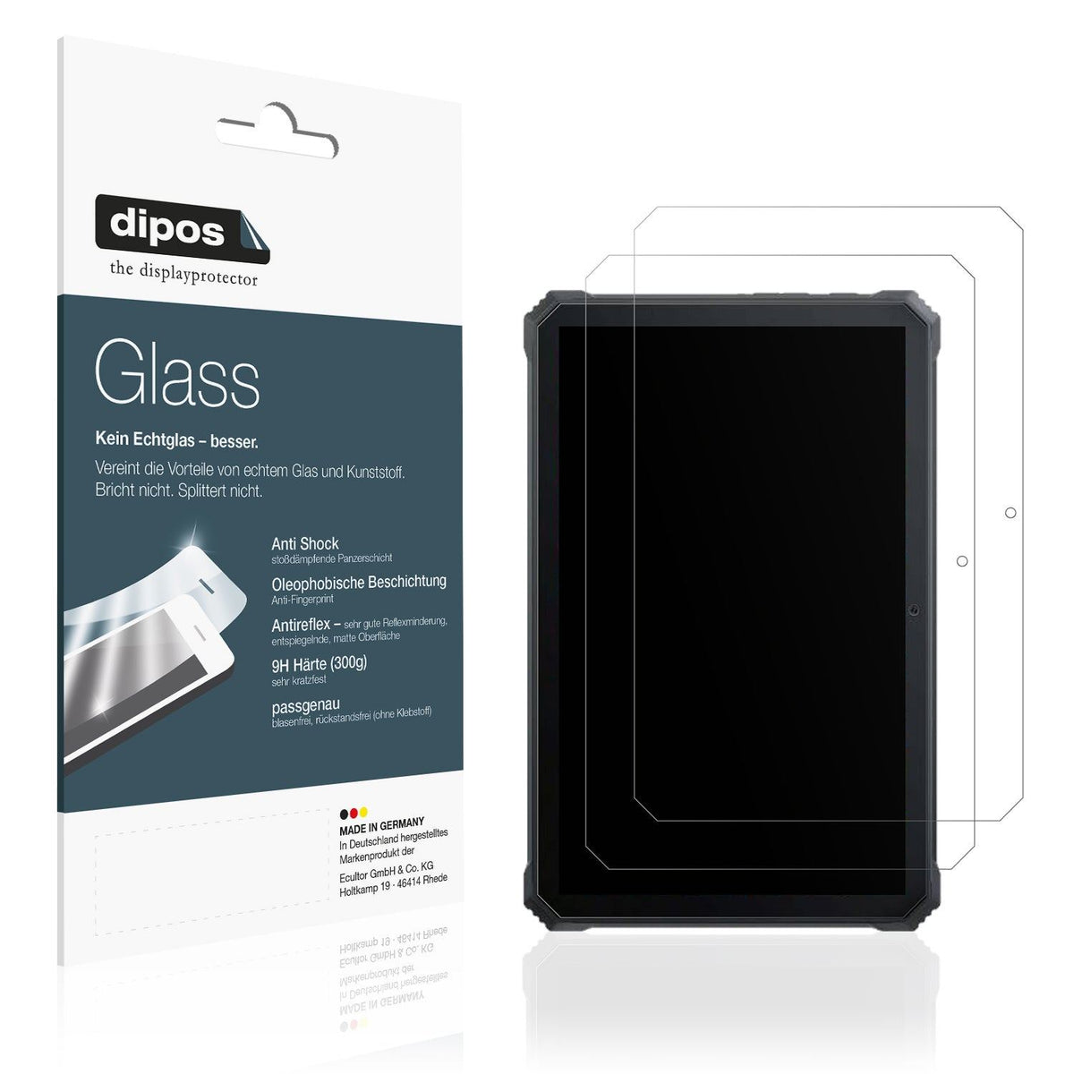 2x Screen Protector for Blackview Active 8 Pro Outdoor matte Flexible Glass 9H