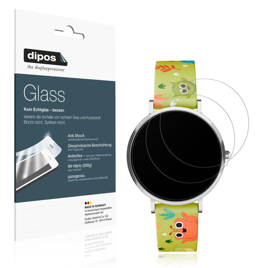 2x Screen Protector for XCoast Lino Time 37mm matte Flexible Glass 9H dipos