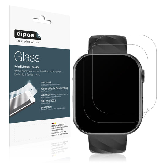 2x Screen Protector for Lgnitek G30-H 1.43 Zoll matte Flexible Glass 9H dipos