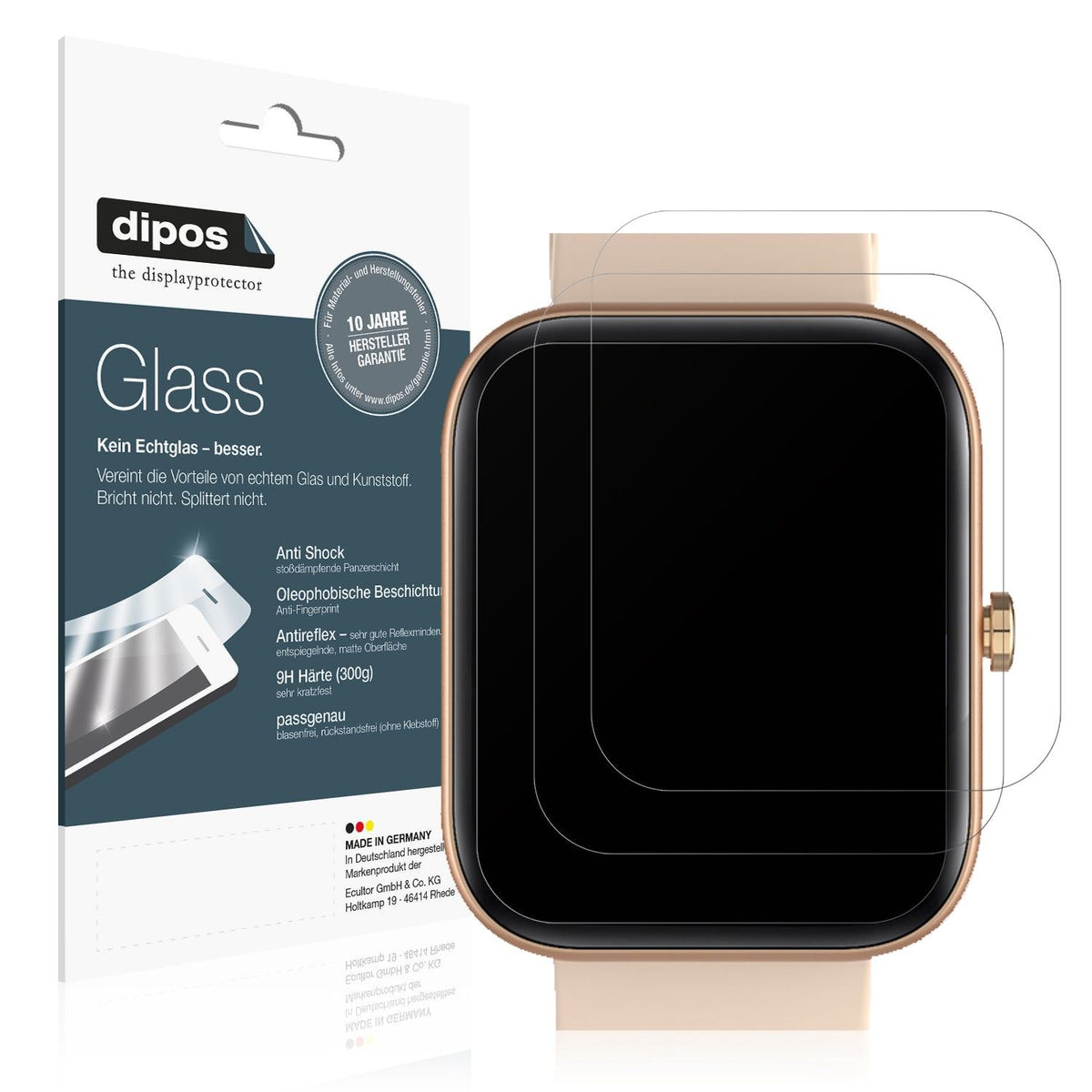 2x Screen Protector for Fireboltt Neptune matte Flexible Glass 9H dipos