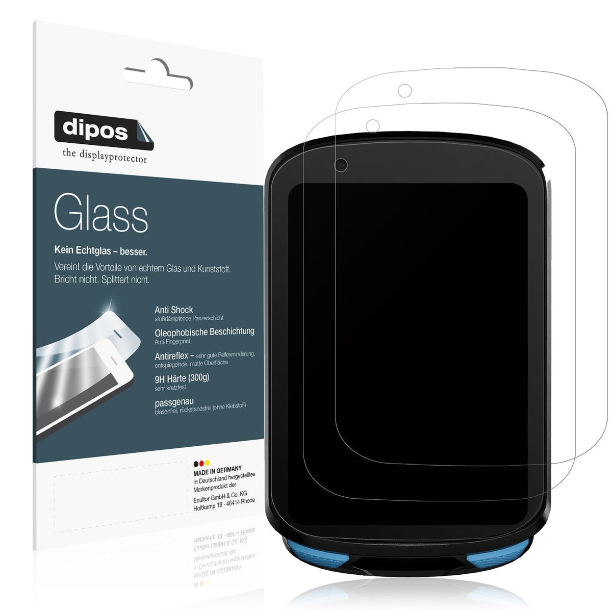 2x Screen Protector for Geoid CC600 2.4 Zoll matte Flexible Glass 9H dipos
