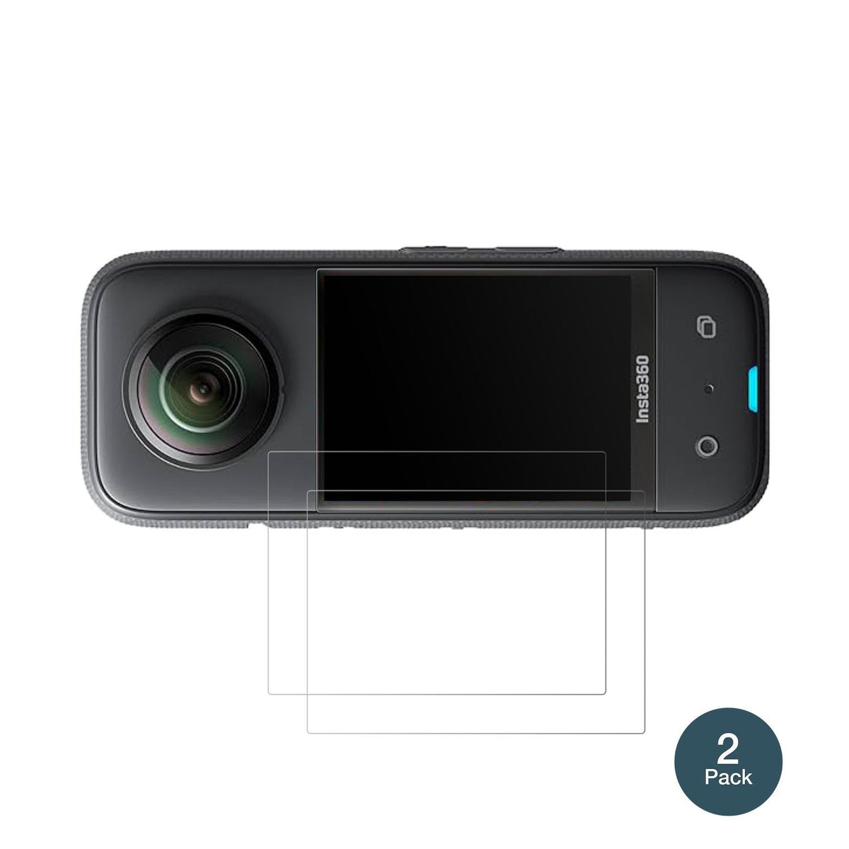 2x Screen Protector for Akaso 360 Grad Action Cam matte Flexible Glass 9H dipos