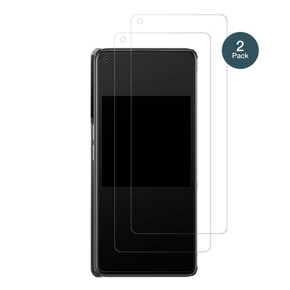 OppoK10 Pro mit aufgebrachter dipos Panzerfolie, die lästige Fingerabdrücke minimiert