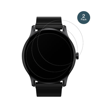 HaylouGS Smartwatch mit aufgebrachter dipos Panzerfolie, die lästige Fingerabdrücke minimiert
