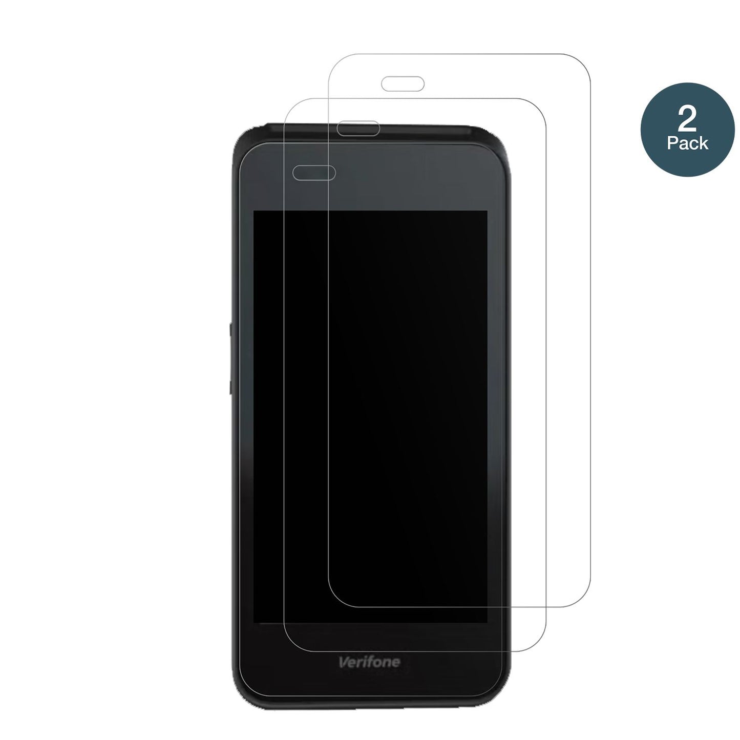 2x Screen Protector for Verifone Carbon Mobile 5 matte Flexible Glass 9H dipos
