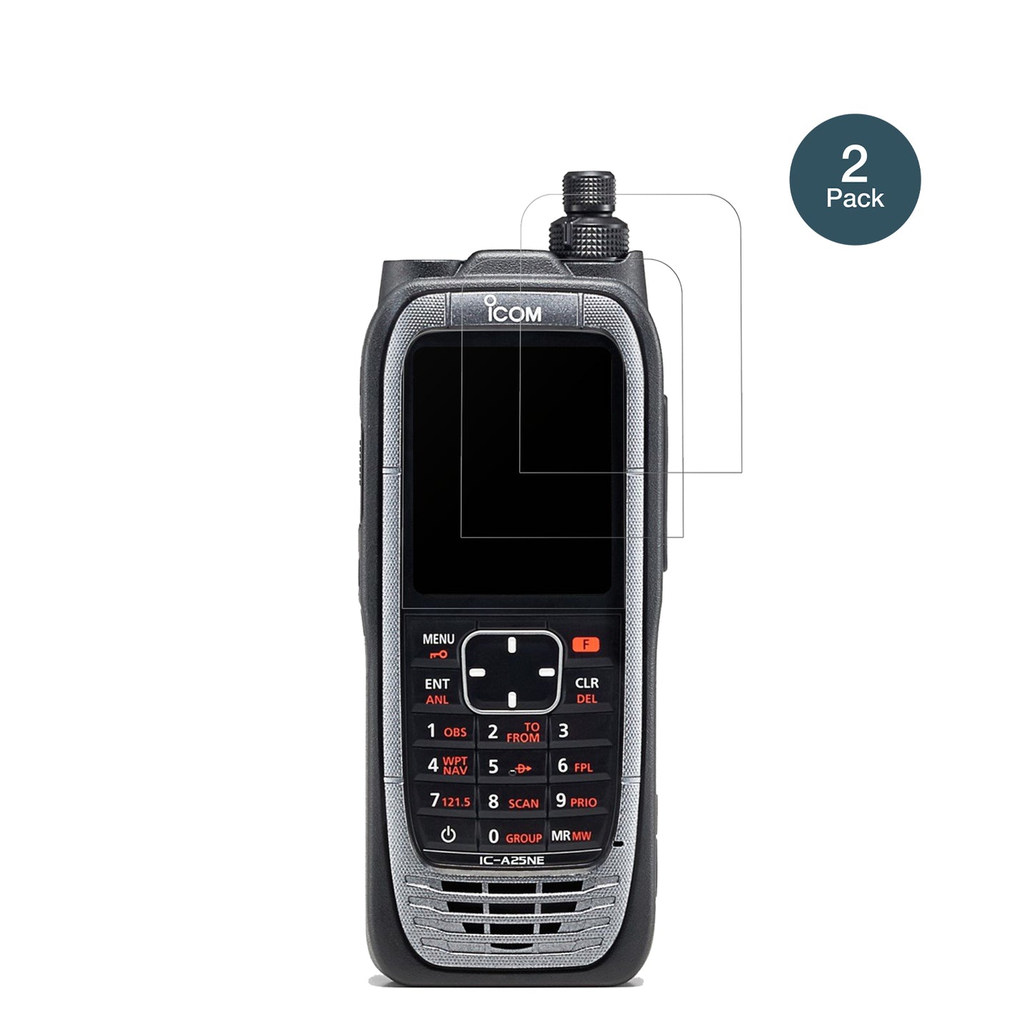 2x 9H Schutzfolie matt für Icom IC-A25NE Panzerfolie
