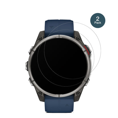 GarminQuatix 8 47mm mit aufgebrachter dipos Panzerfolie, die lästige Fingerabdrücke minimiert