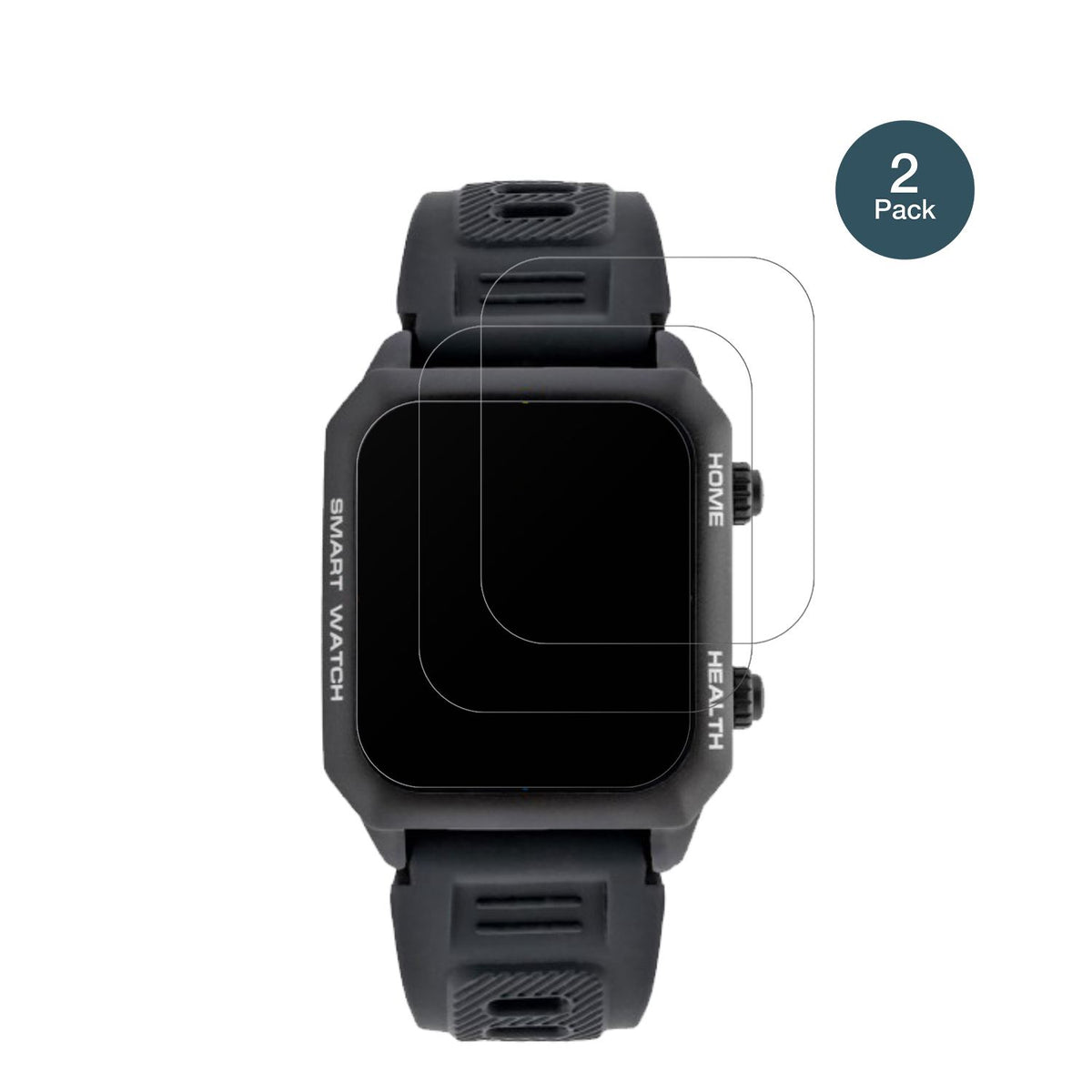 2x Screen Protector for Watchmark Kardiowatch FOCUS matte Flexible Glass 9H