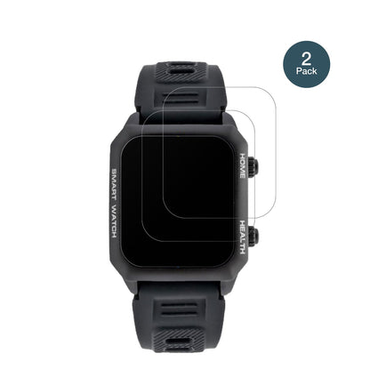 2x Screen Protector for Watchmark Kardiowatch FOCUS matte Flexible Glass 9H