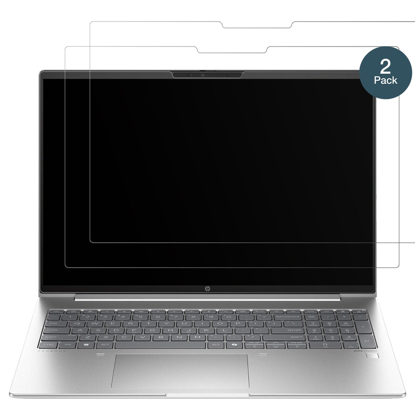 2x 9H Schutzfolie matt für HP ProBook 460 G11 16 Zoll Panzerfolie