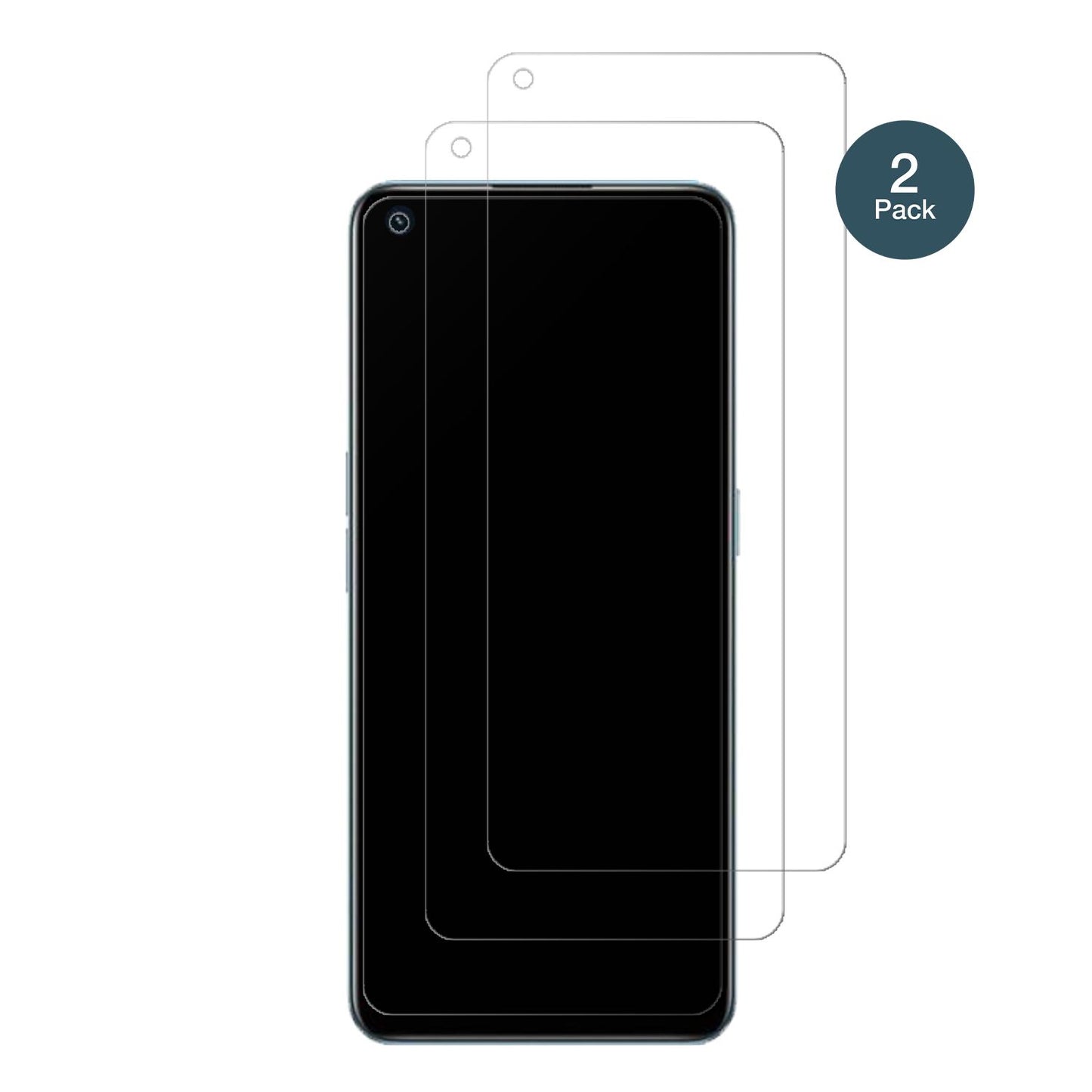 Realme9 Pro Plus mit aufgebrachter dipos Panzerfolie, die lästige Fingerabdrücke minimiert