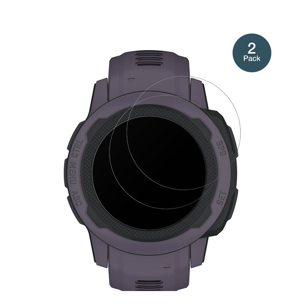 2x Screen Protector for Garmin Instinct 2S (40mm) matte Flexible Glass 9H dipos