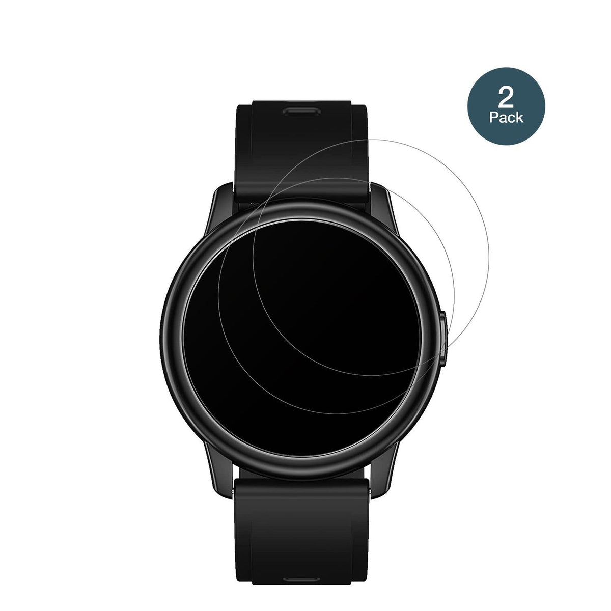 2x Screen Protector for Cillso  1,3 inch Smartwatch matte Flexible Glass 9H