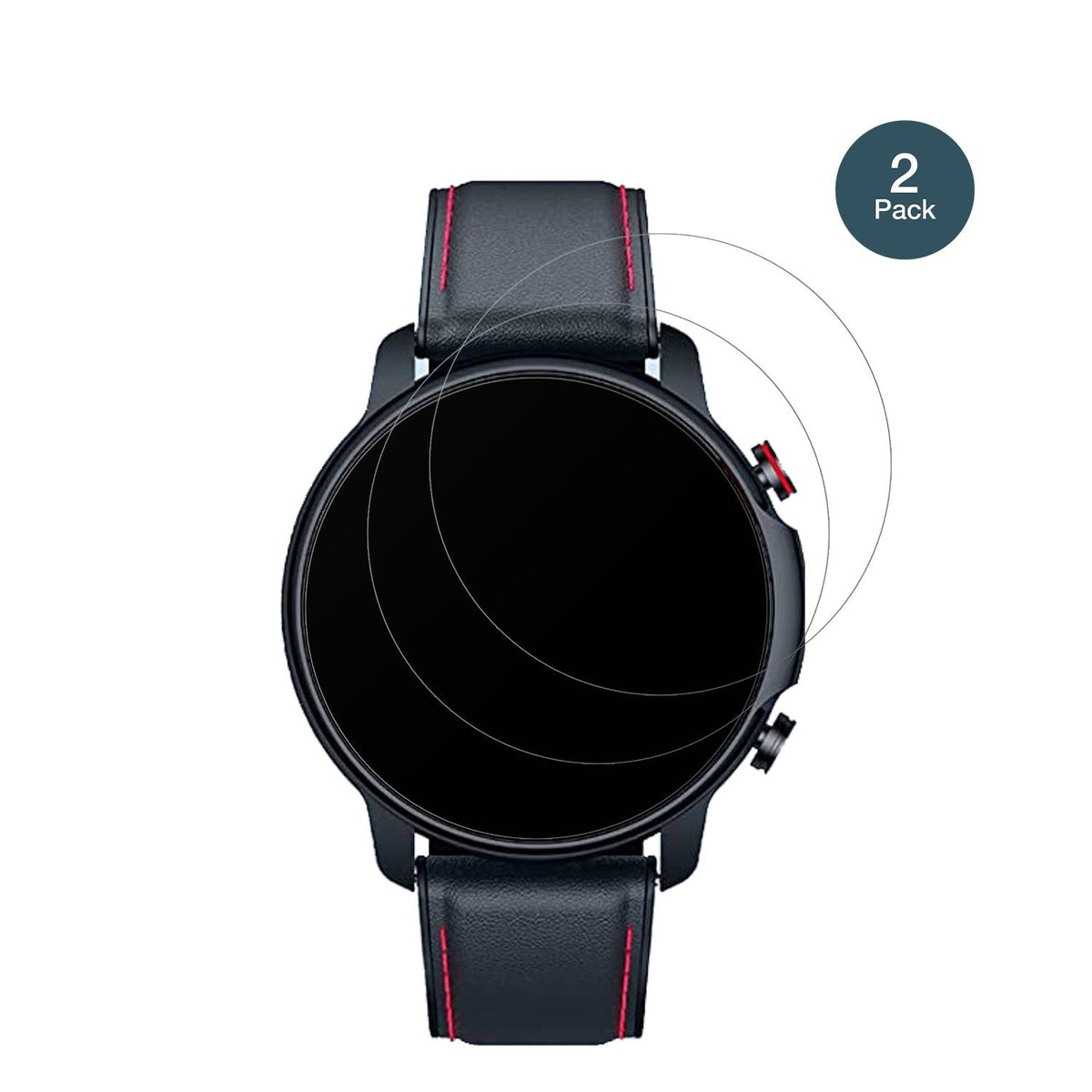2x Screen Protector for Motsfit  1,32 inch Smartwatch matte Flexible Glass 9H