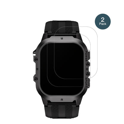 2x Screen Protector for Tesofit Smartwatch 1.85 Zoll matte Flexible Glass 9H