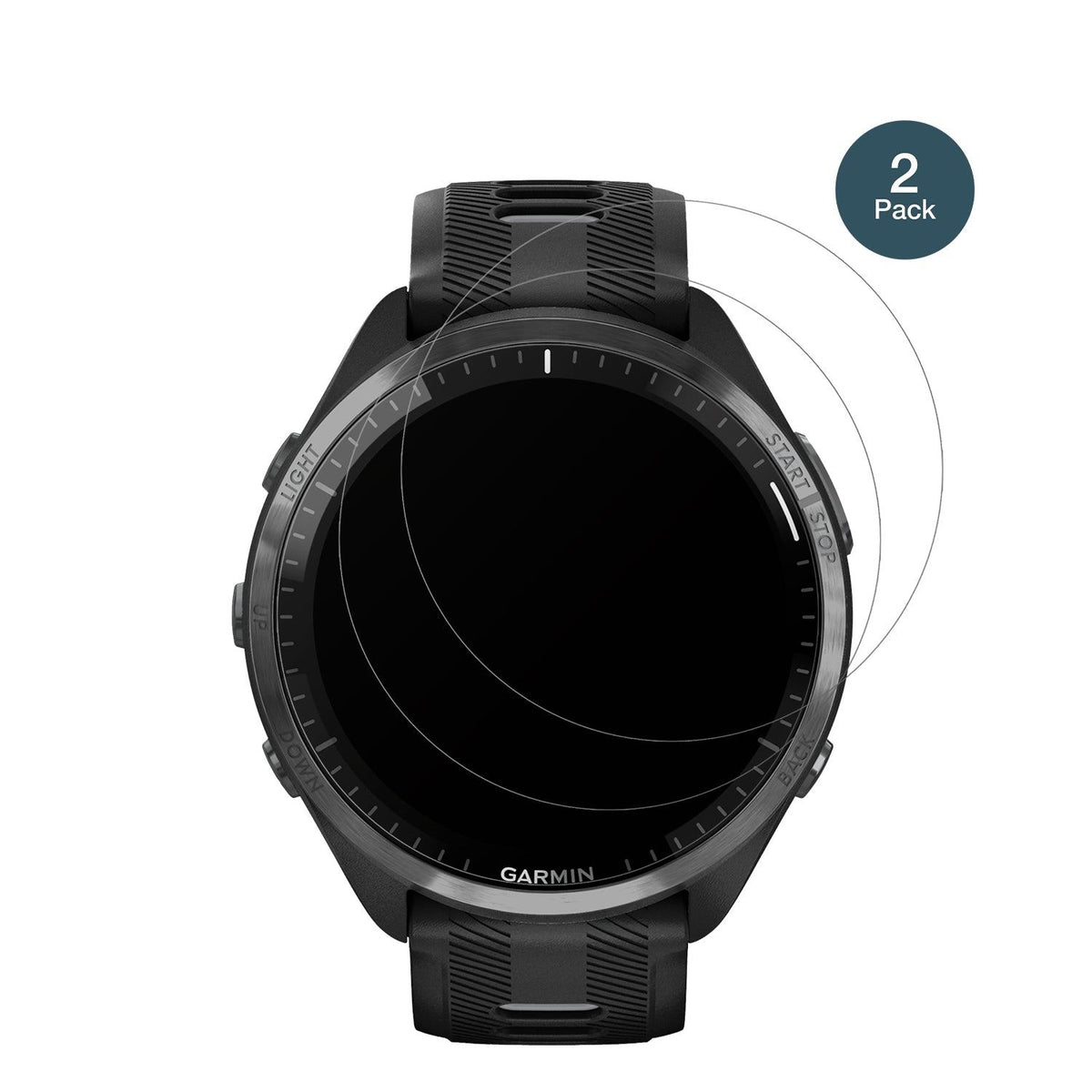 2x Screen Protector for Garmin Forerunner 965 matte Flexible Glass 9H dipos