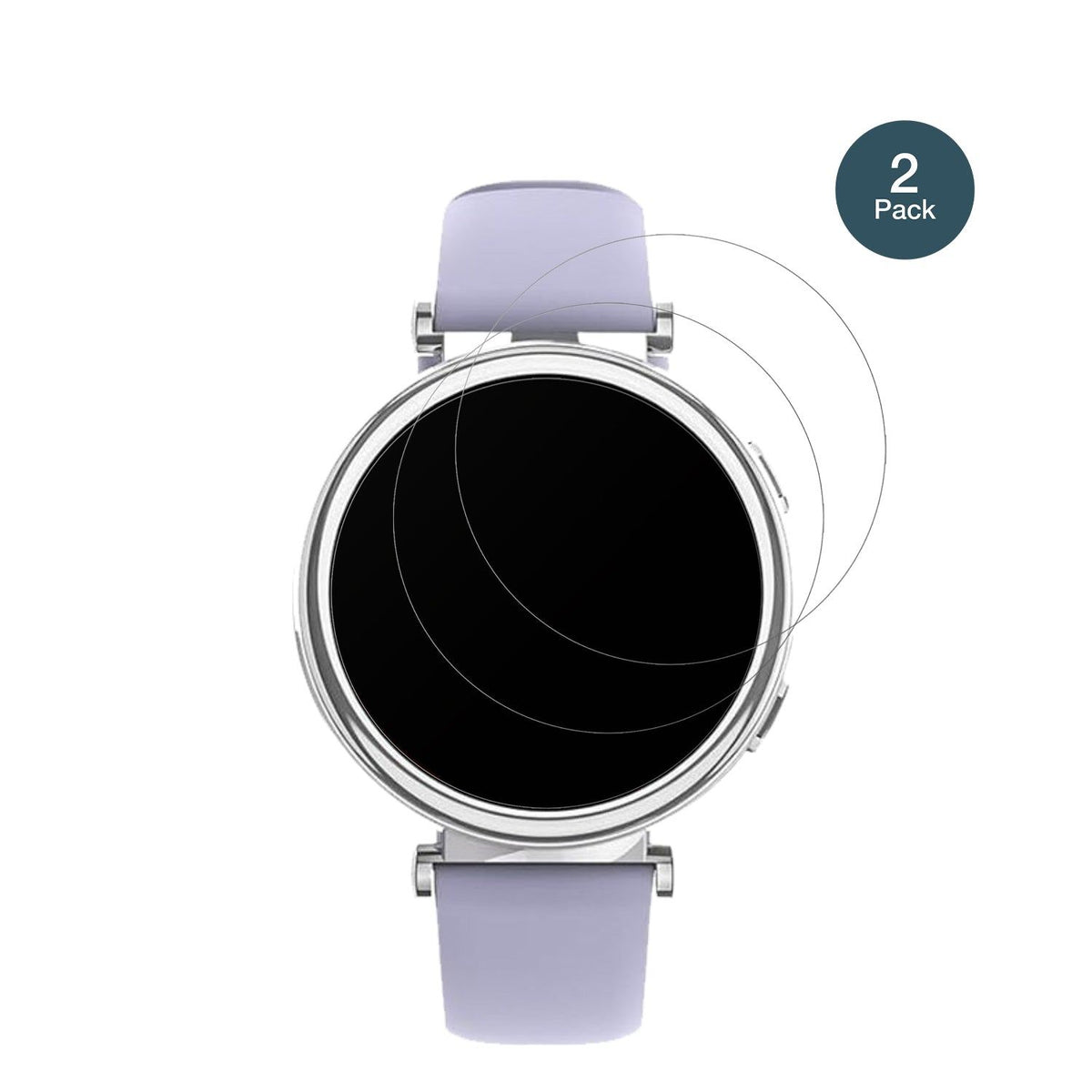 2x Screen Protector for Sanorum 1.27 Zoll Smartwatch matte Flexible Glass 9H