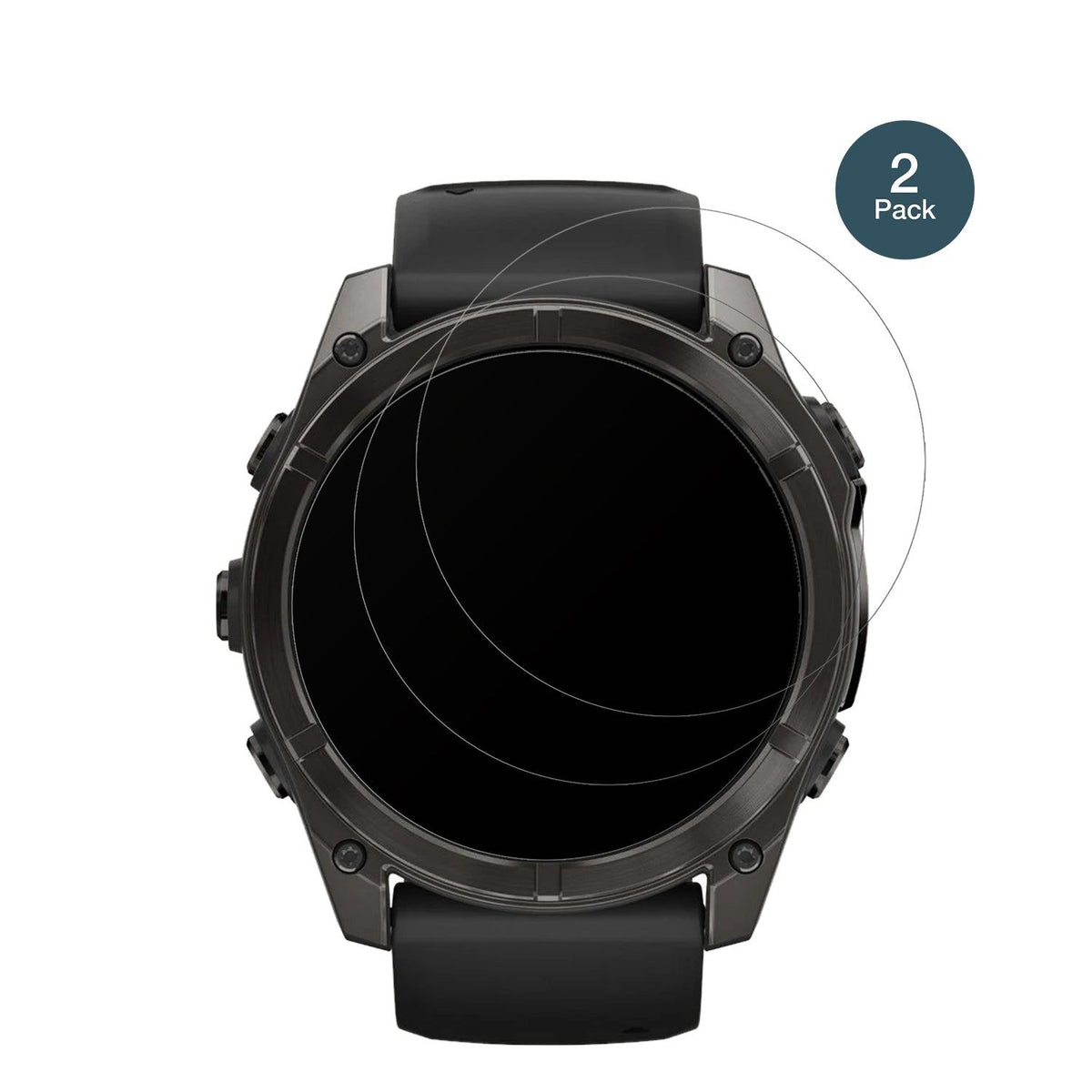 2x Screen Protector for Garmin Fenix 7x Pro 51mm matte Flexible Glass 9H dipos