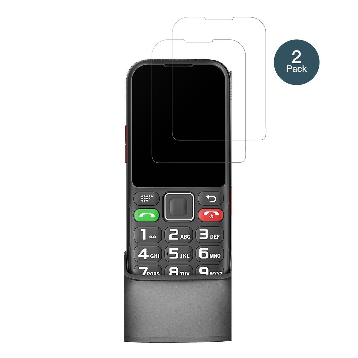 2x Screen Protector for Brisum F22 Seniorenhandy matte Flexible Glass 9H dipos