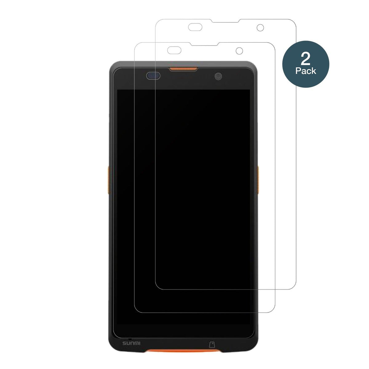 2x Screen Protector for sunmi P2 Lite SE matte Flexible Glass 9H dipos