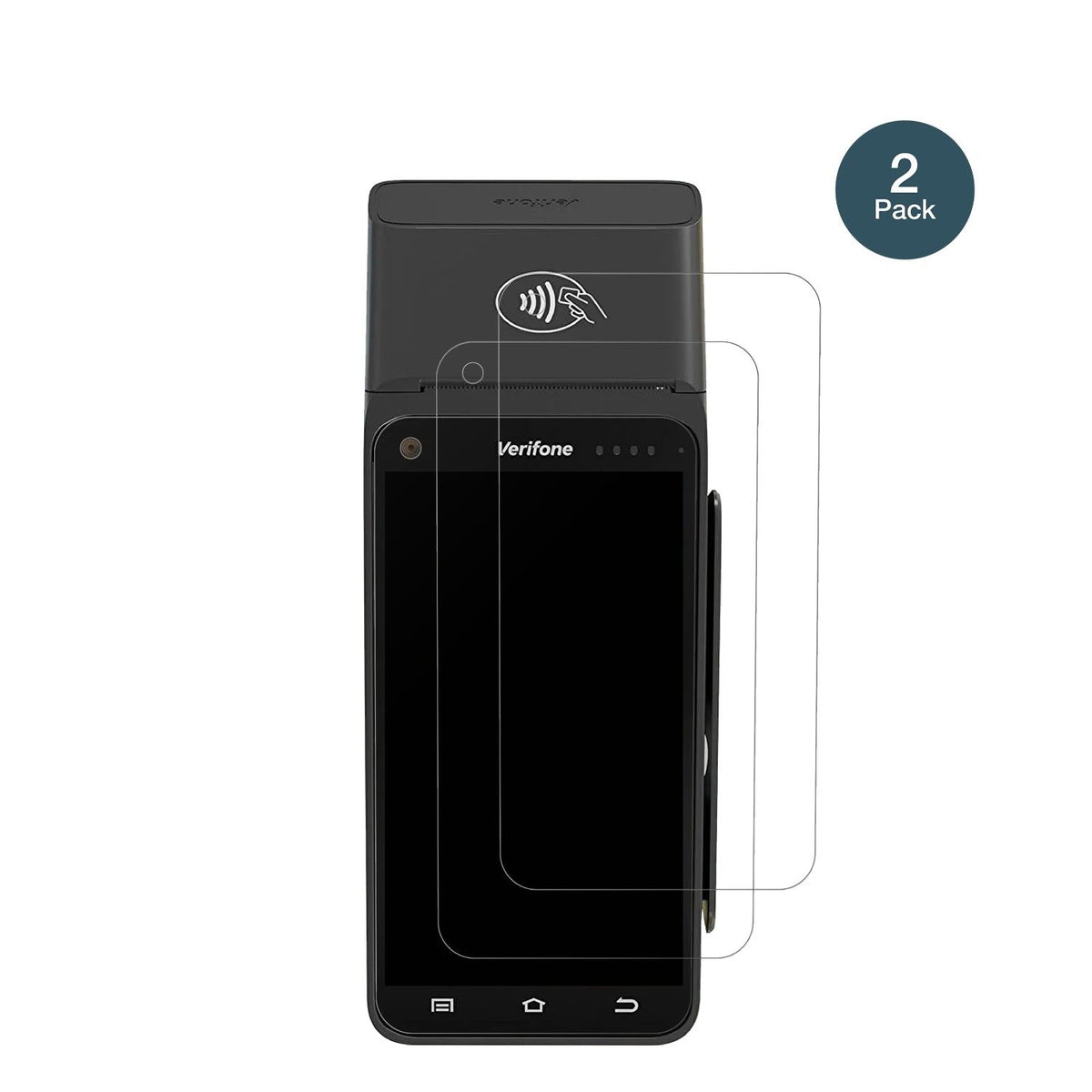 2x Screen Protector for Verifone T650p matte Flexible Glass 9H dipos