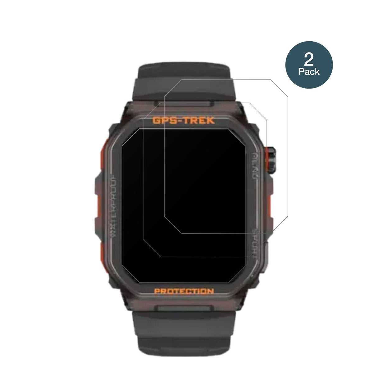 2x Screen Protector for Rogbid Tank G2 Smartwatch matte Flexible Glass 9H dipos