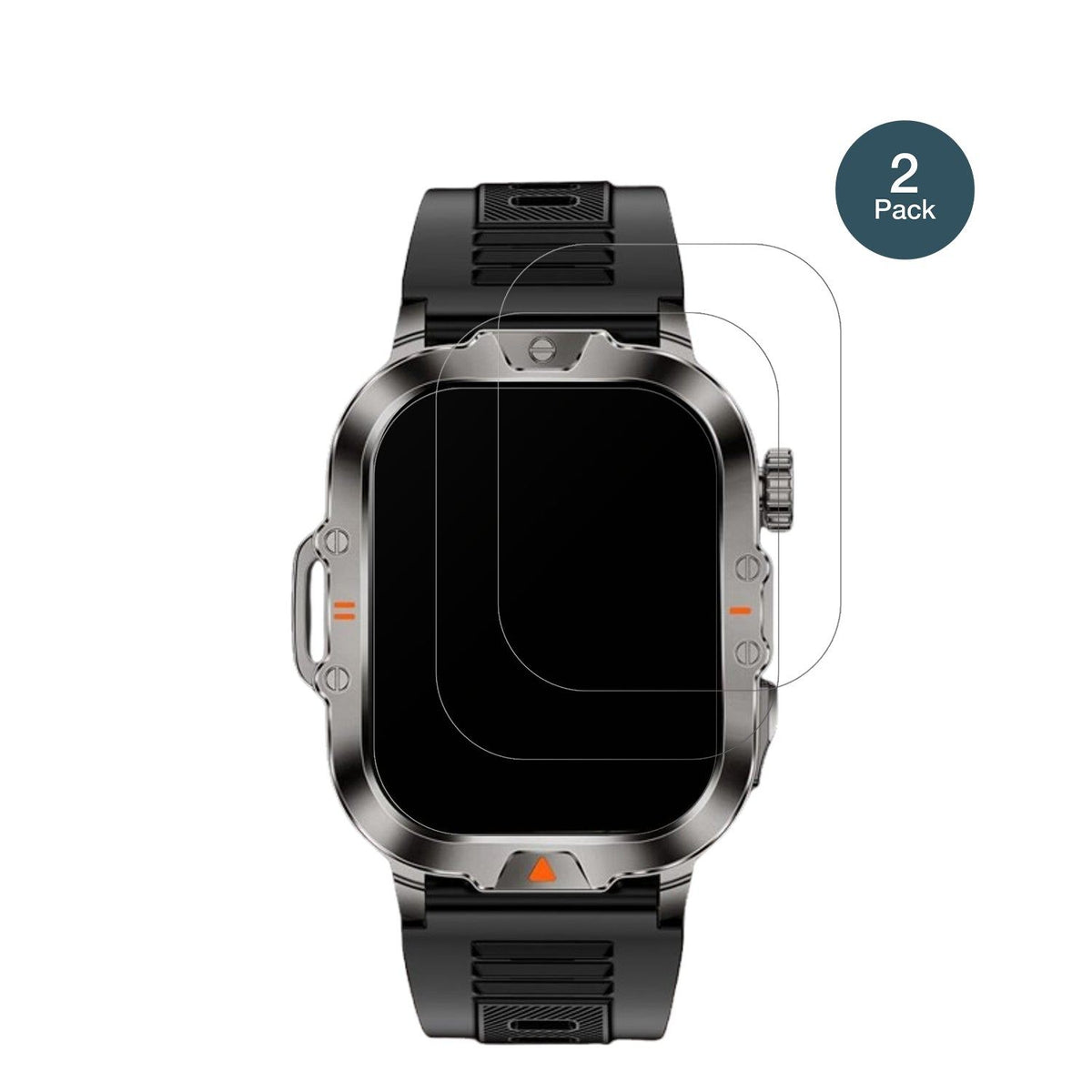 2x Screen Protector for VicBou 2.01 Zoll Smartwatch matte Flexible Glass 9H