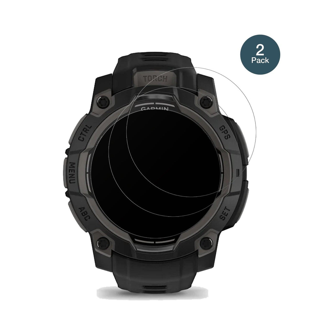 2x Screen Protector for Garmin Instinct 3 45mm matte Flexible Glass 9H dipos
