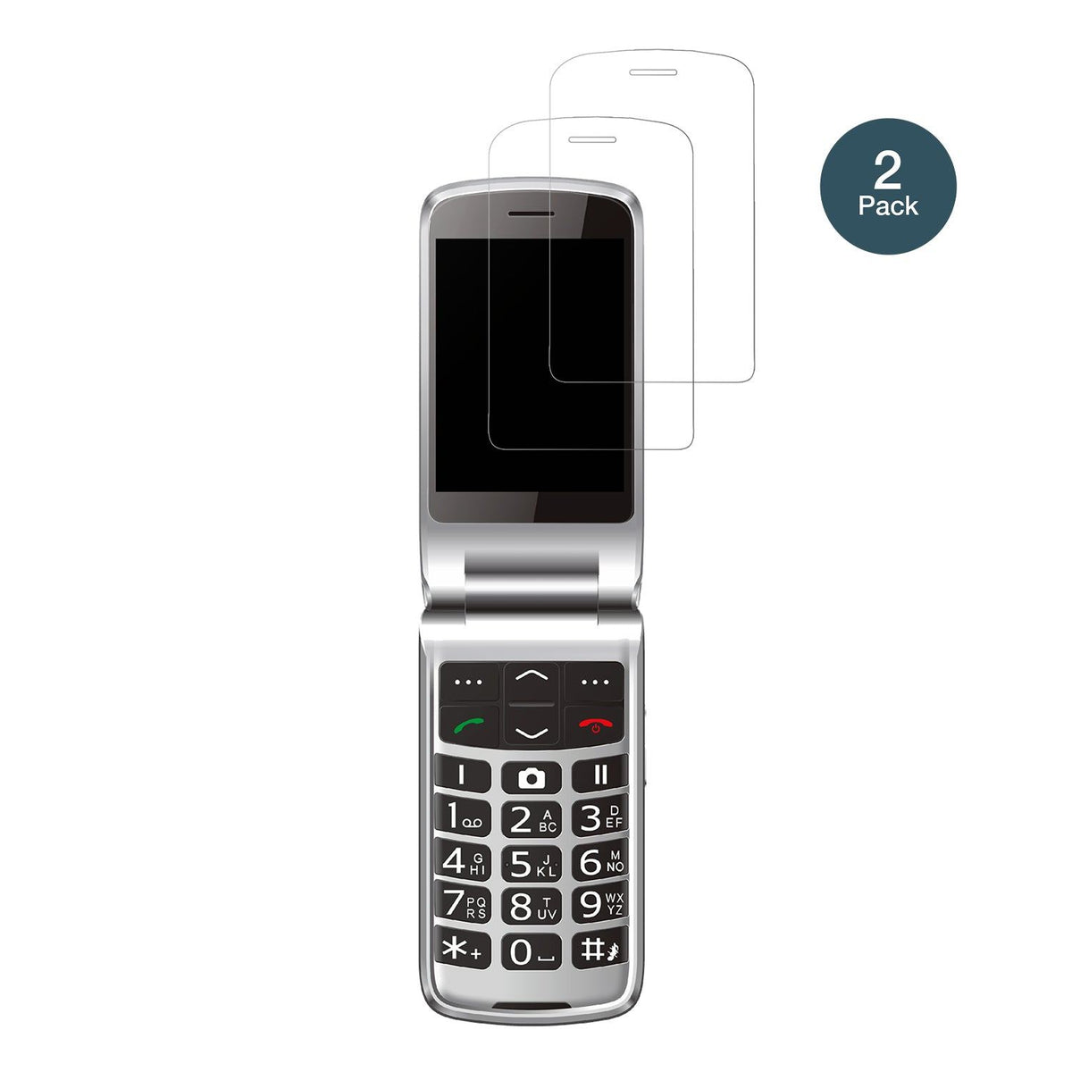 2x Screen Protector for Bea-fon SL646 matte Flexible Glass 9H dipos