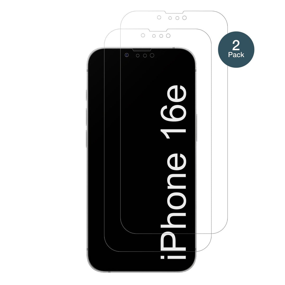 2x Screen Protector for Apple iPhone 16e matte Flexible Glass 9H dipos