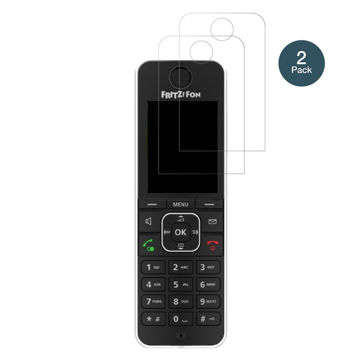 2x Screen Protector for AVM FRITZ! FON C6 matte Flexible Glass 9H dipos