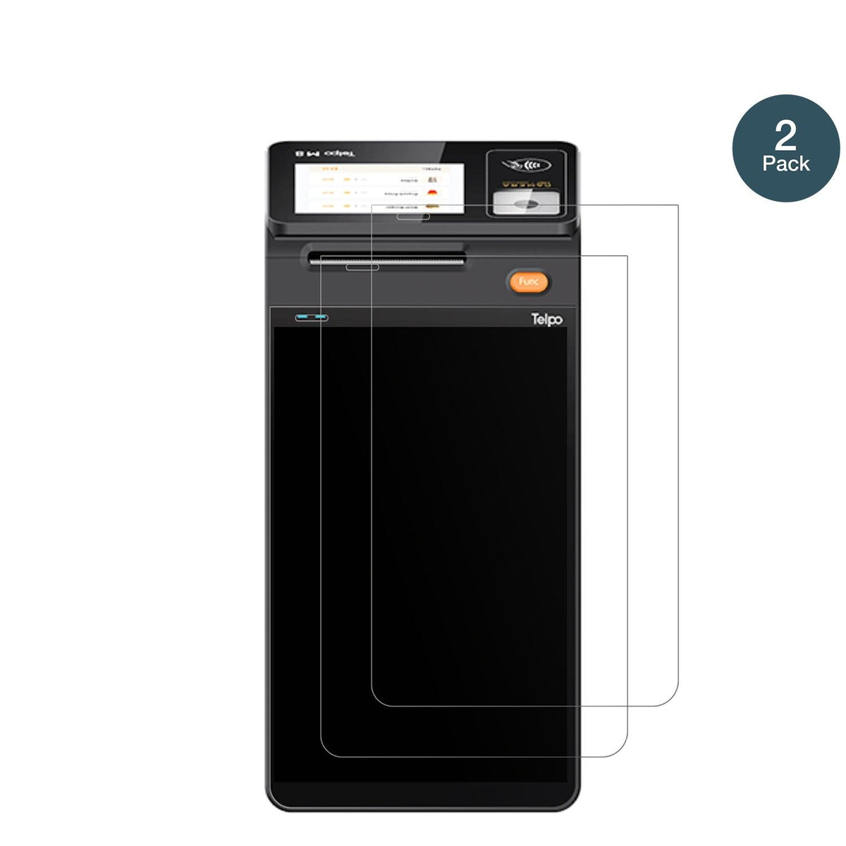 2x Screen Protector for Telpo M10 Back-Display matte Flexible Glass 9H dipos