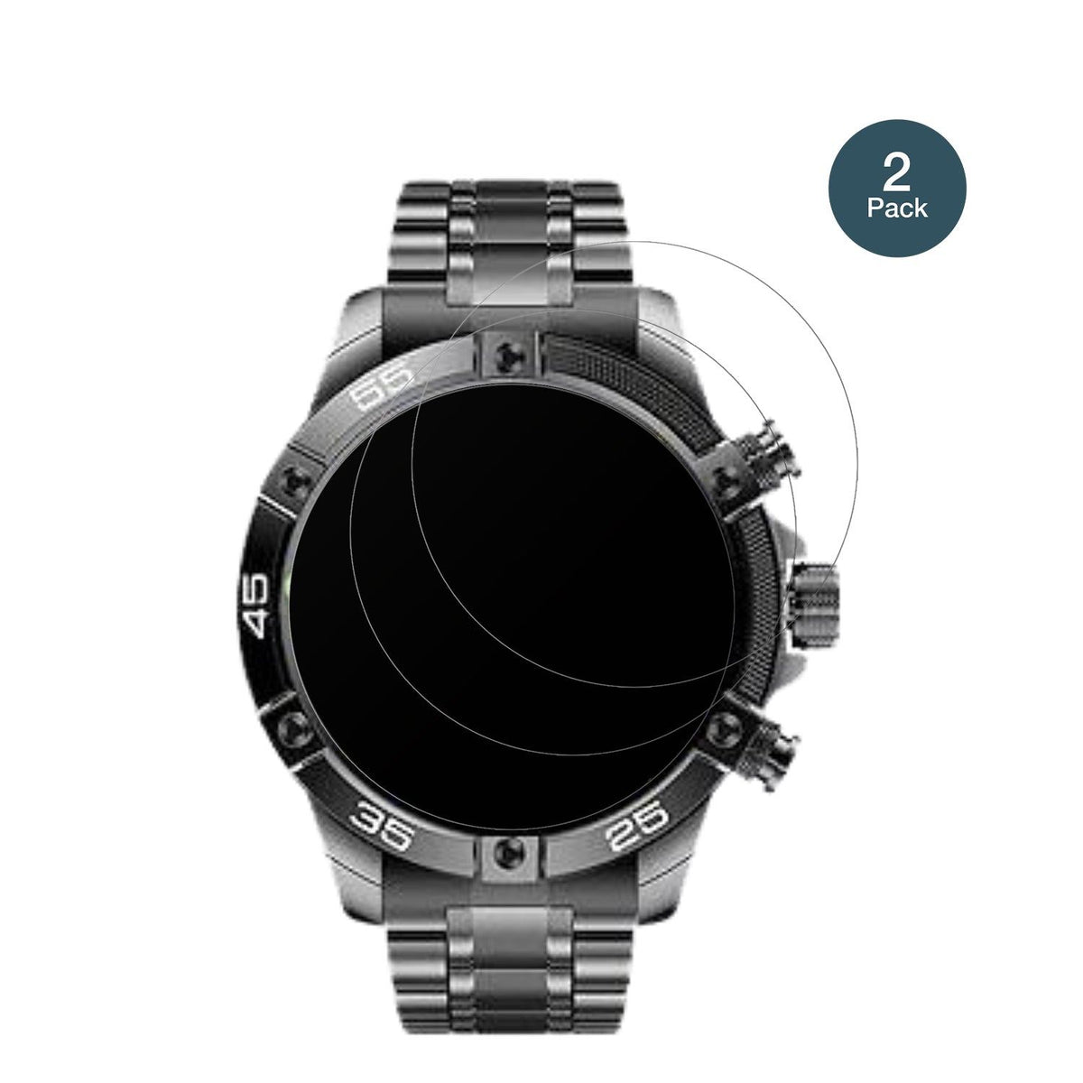 2x Screen Protector for OHUGNA Smartwatch 1.53 Zoll matte Flexible Glass 9H
