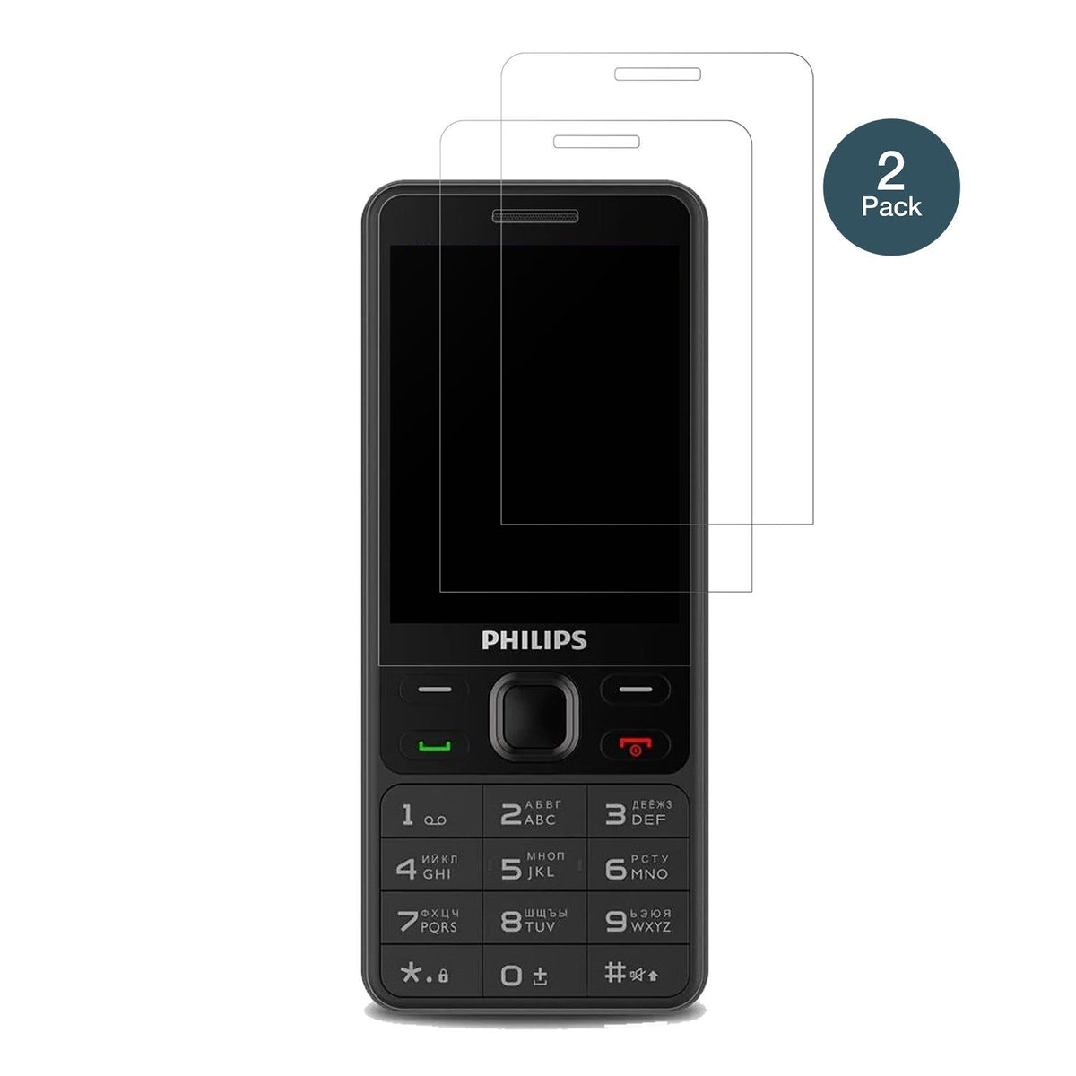 2x Screen Protector for Philips Xenium E185 matte Flexible Glass 9H dipos