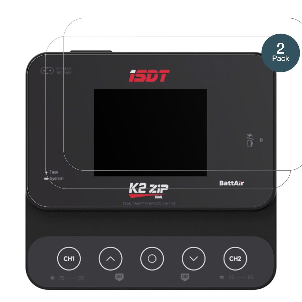 2x Screen Protector for ISDT K27ip matte Flexible Glass 9H dipos