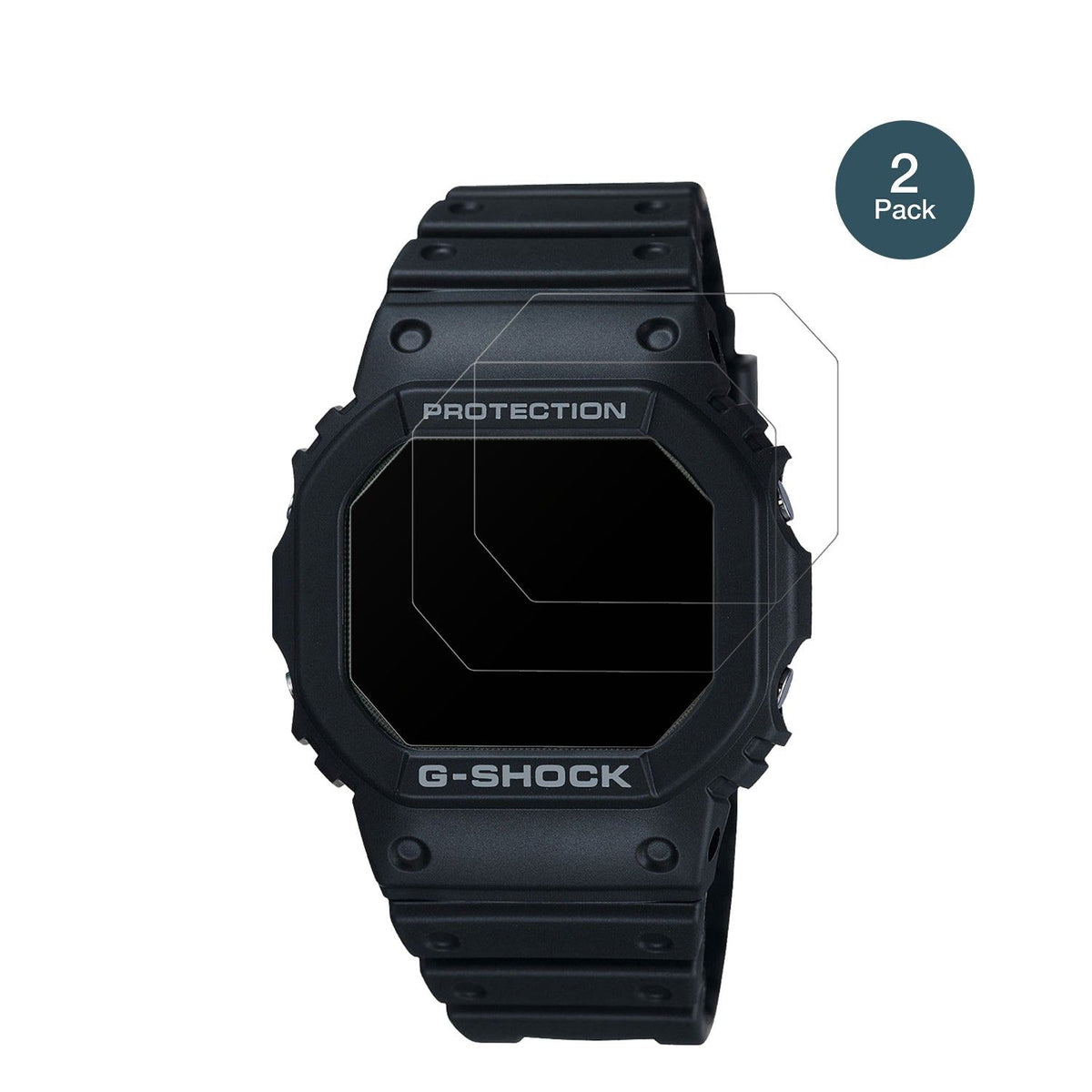 2x Screen Protector for Casio G-Shock DW-5000U matte Flexible Glass 9H dipos