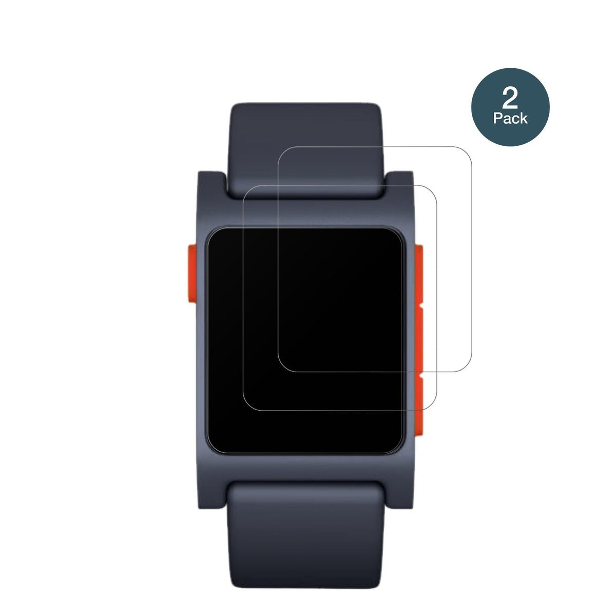 2x Screen Protector for Pebble 2 matte Flexible Glass 9H dipos