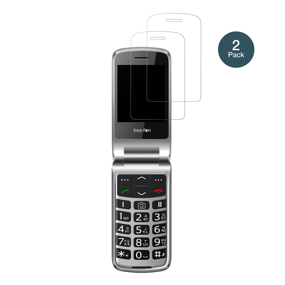 2x Screen Protector for Beafon SL605 matte Flexible Glass 9H dipos