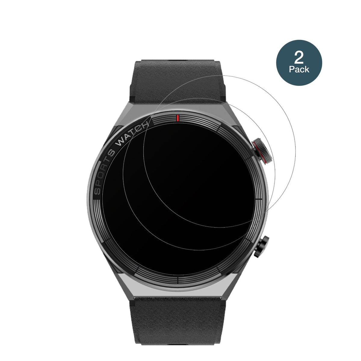 2x Screen Protector for Watchmark Maverick matte Flexible Glass 9H dipos