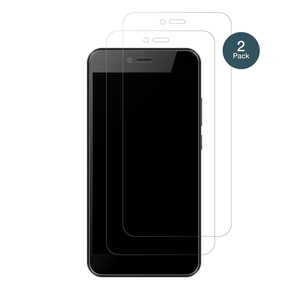 2x Screen Protector for HTC Wildfire E5 Life matte Flexible Glass 9H dipos