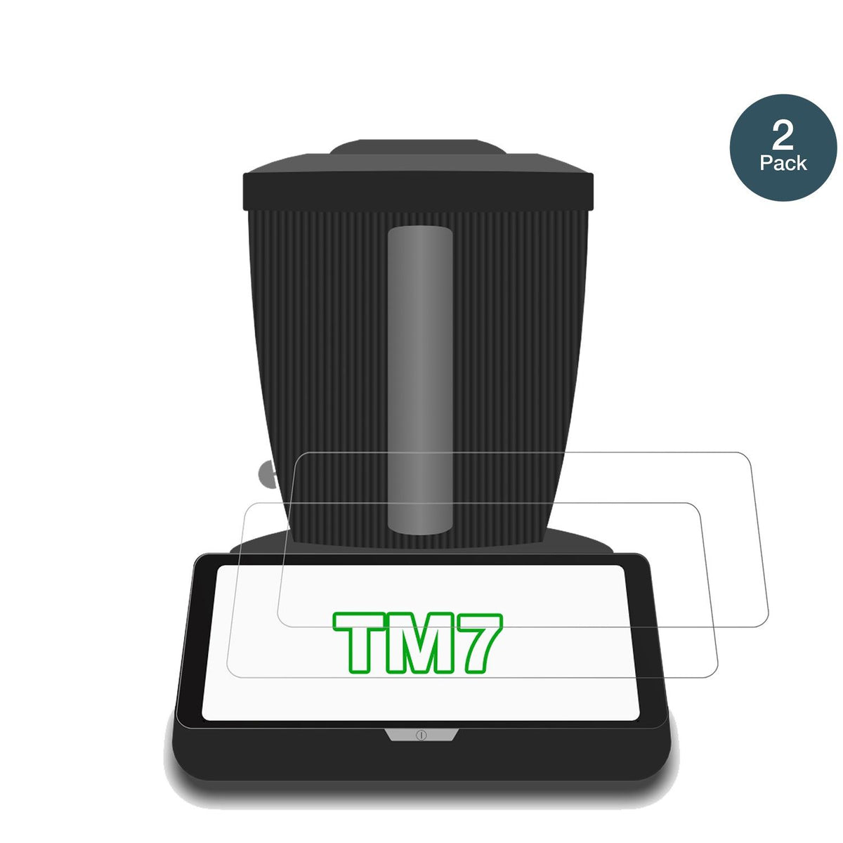 2x Screen Protector for Vorwerk Thermomix TM7 matte Flexible Glass 9H dipos