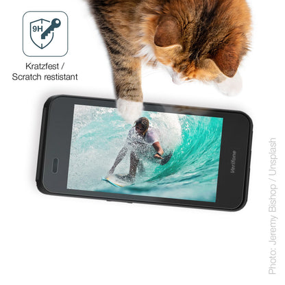 2x Screen Protector for Verifone Carbon Mobile 5 matte Flexible Glass 9H dipos