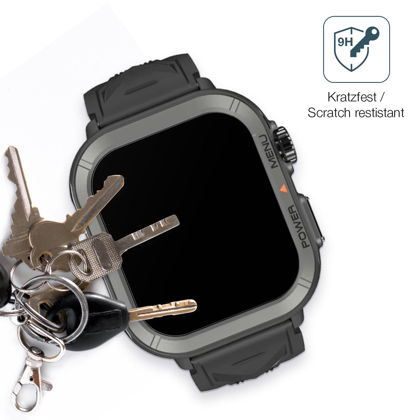 2x 9H Schutzfolie matt für Blackview W30 Smartwatch 1.91 Zoll Panzerfolie