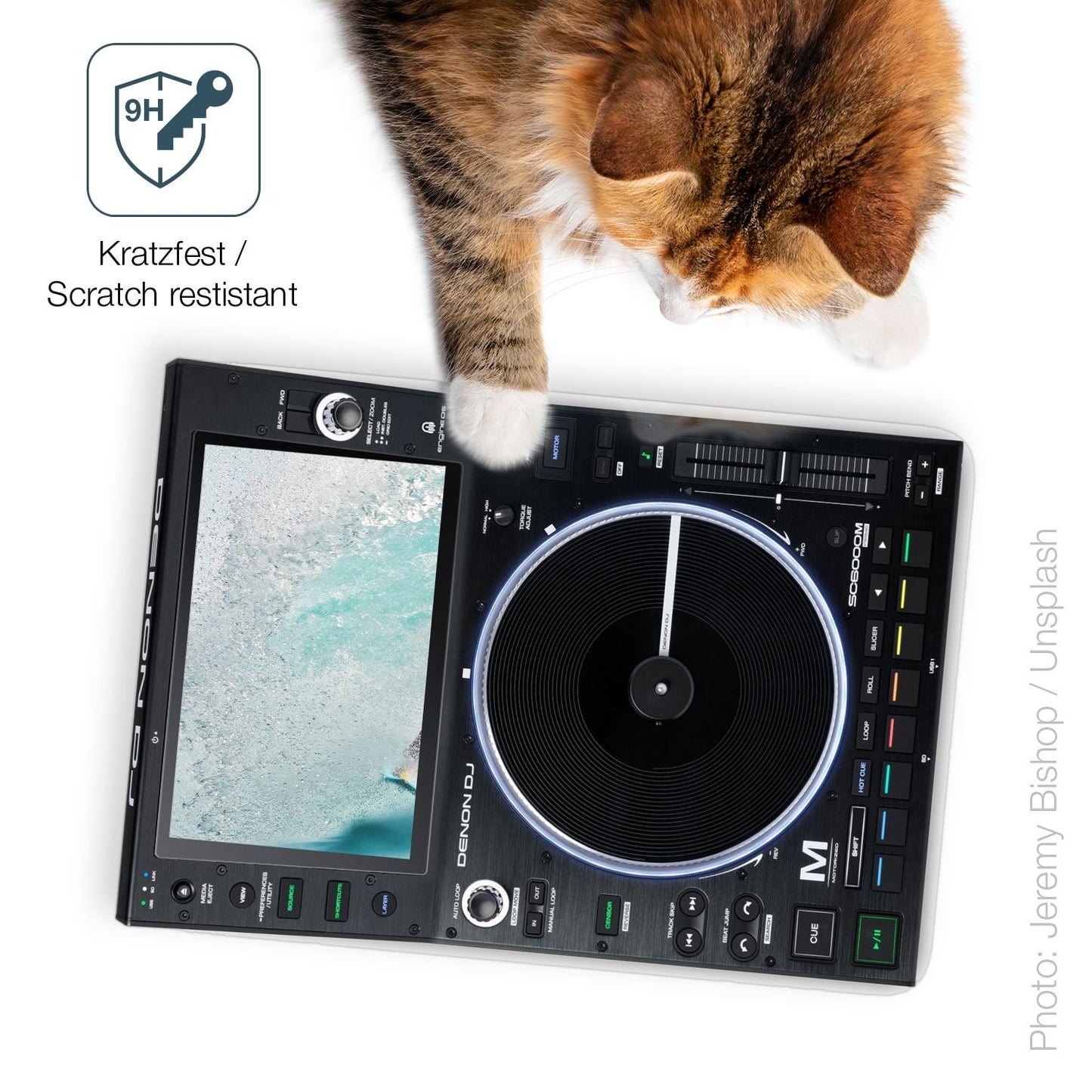 2x Screen Protector for Denon DJ SC6000M Prime matte Flexible Glass 9H dipos
