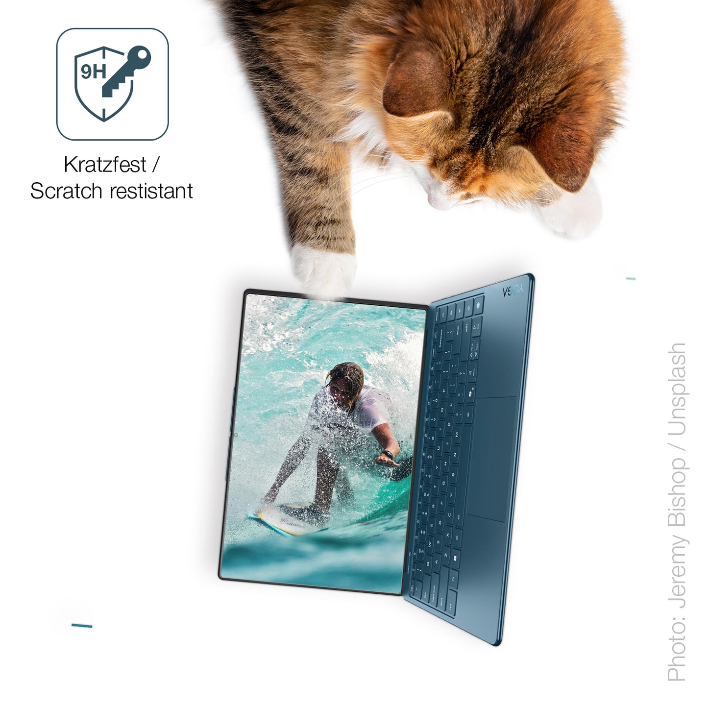 2x 9H Schutzfolie matt für Lenovo Yoga 9 2-in-1 14ILL10 14 Zoll Panzerfolie