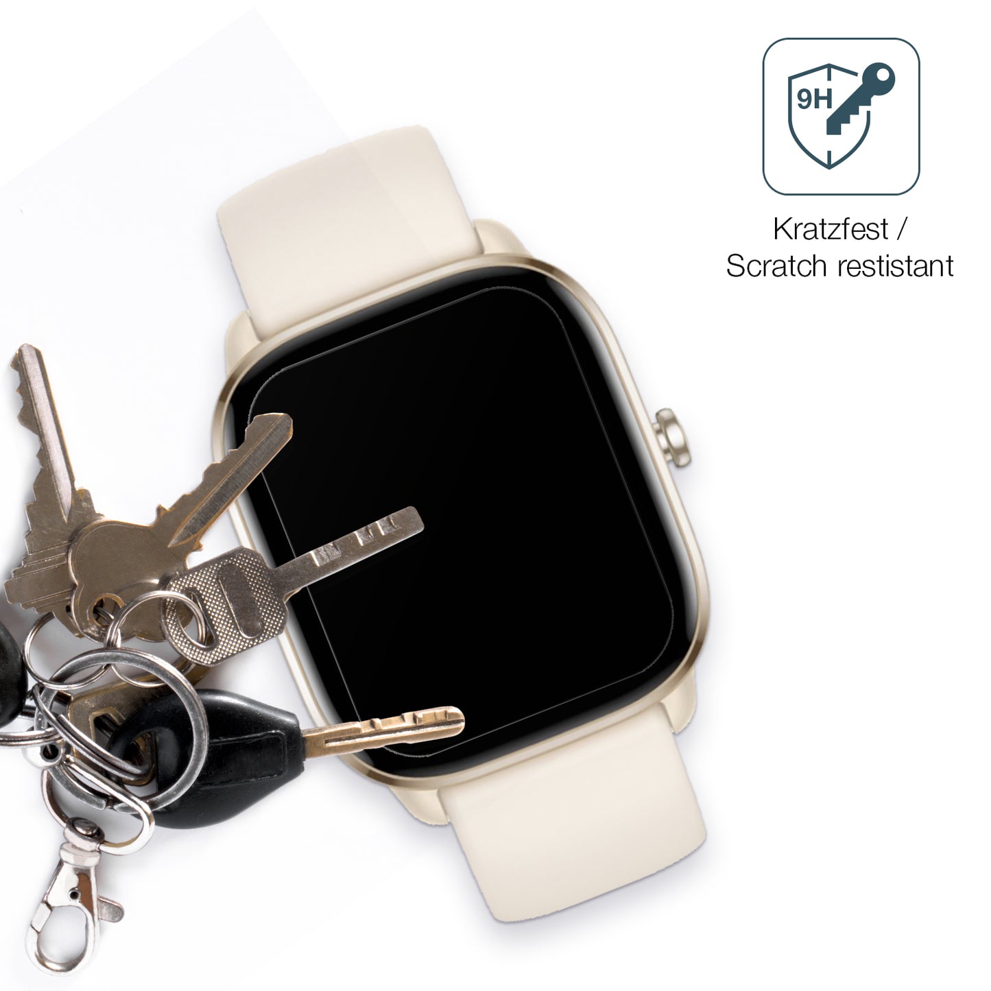 dipos Displayschutz für Amazfit GTS 4 mini, mattierte Oberfläche, robuste Festigkeit und perfekte Passform